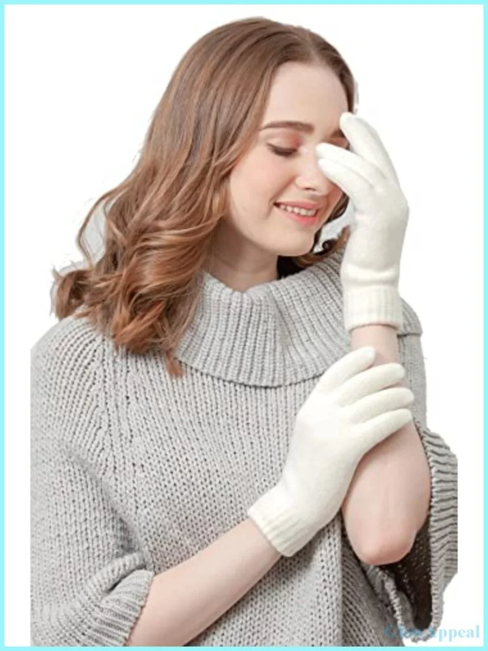 Women's Plush Fleece Lined Knit Gloves One Size Warm Winter Cold Weather